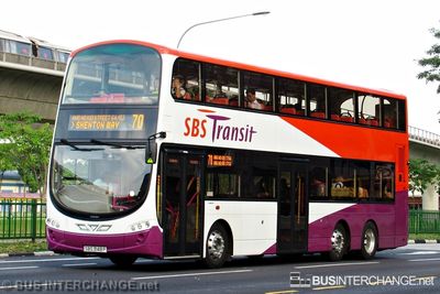 Bus 70 - SBS Transit Volvo B9TL (SBS3148P)