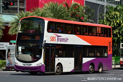 Bus 166 - SBS Transit Volvo B9TL (SBS3171X)