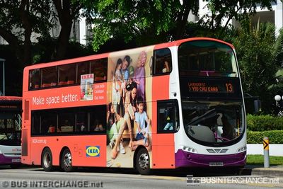 Bus 13 - SBS Transit Volvo B9TL (SBS3281L)
