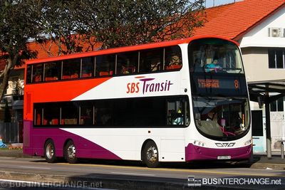 Bus 8 - SBS Transit Volvo B9TL (SBS3316X)