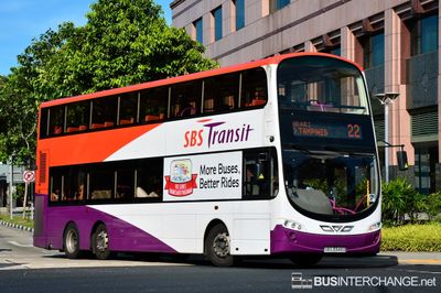 Bus 22 - SBS Transit Volvo B9TL (SBS3348D)