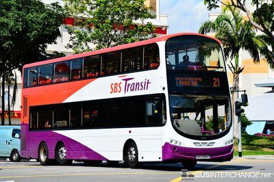 Bus 21 - SBS Transit Volvo B9TL (SBS3384Z)