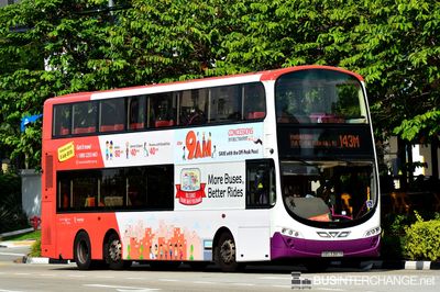 Bus 143M - SBS Transit Volvo B9TL (SBS3387R)