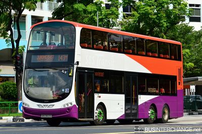 Bus 143M - Tower Transit Singapore Volvo B9TL (SBS3423U)