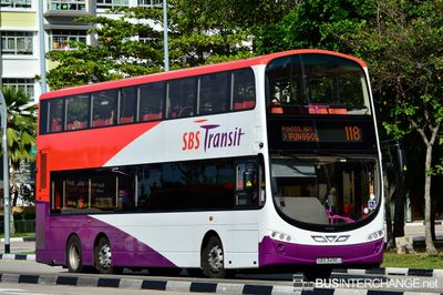 Bus 118 - SBS Transit Volvo B9TL (SBS3496J)