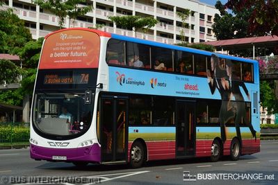 Bus 74 - SBS Transit Volvo B9TL (SBS3603S)