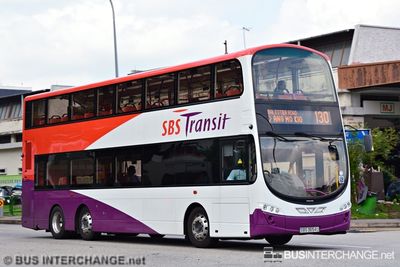Bus 130 - SBS Transit Volvo B9TL (SBS3654U)