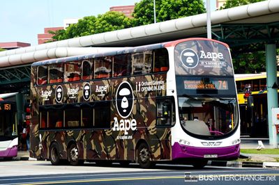 Bus 74 - SBS Transit Volvo B9TL (SBS3672S)