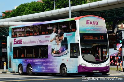 Bus 74 - SBS Transit Volvo B9TL (SBS3674L)