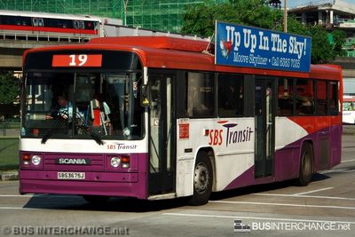 Bus 19 - SBS Transit Scania N113CRB (SBS3675J)