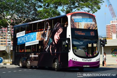 Bus 65 - SBS Transit Volvo B9TL (SBS3677D)