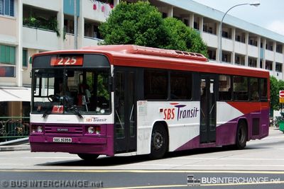 Bus 225 - SBS Transit Scania N113CRB (SBS3695B)