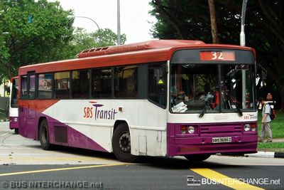 Bus 32 - SBS Transit Scania N113CRB (SBS3696Z)