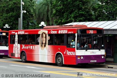 Bus 70 - SBS Transit Mercedes-Benz O405 (SBS3816U)