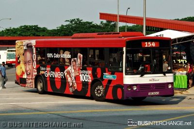 Bus 154 - SBS Transit Mercedes-Benz O405 (SBS3834S)