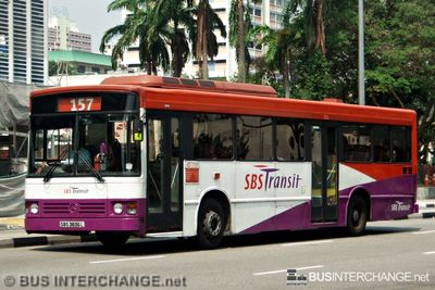 Bus 157 - SBS Transit Mercedes-Benz O405 (SBS3836L)