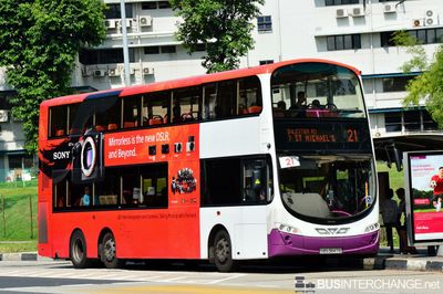 Bus 21 - SBS Transit Volvo B9TL (SBS3847E)