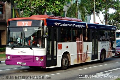 Bus 72 - SBS Transit Mercedes-Benz O405 (SBS3869S)