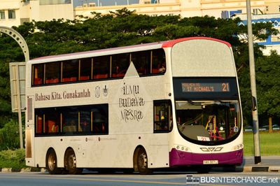 Bus 21 - SBS Transit Volvo B9TL (SBS3871J)