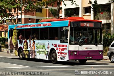 Bus 24 - SBS Transit Mercedes-Benz O405 (SBS3893X)