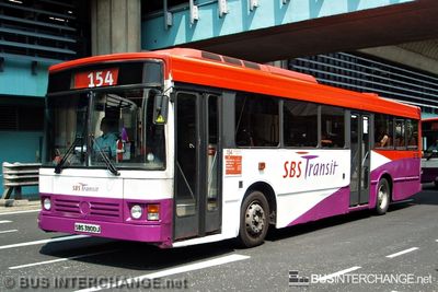 Bus 154 - SBS Transit Mercedes-Benz O405 (SBS3900J)