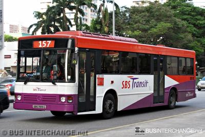 Bus 157 - SBS Transit Mercedes-Benz O405 (SBS3919G)