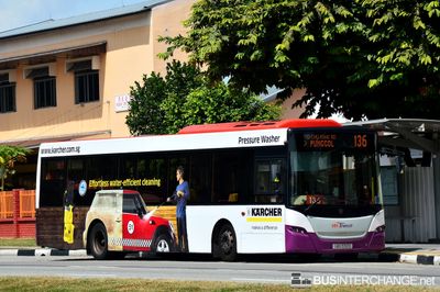 Bus 136 - SBS Transit Scania K230UB (SBS5112D)