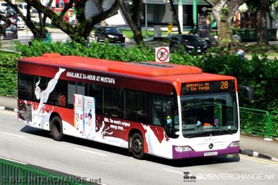 Bus 28 - SBS Transit Mercedes-Benz Citaro (SBS6001J)