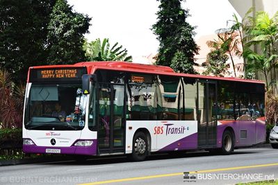 SBS Transit Mercedes-Benz Citaro (SBS6012C) - Merry Christmas