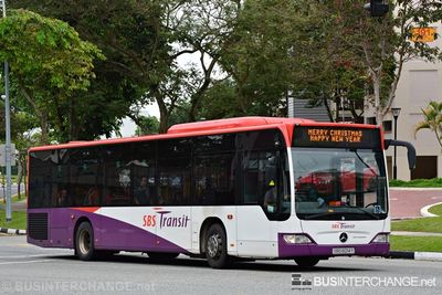 SBS Transit Mercedes-Benz Citaro (SBS6014Y) - Merry Christmas