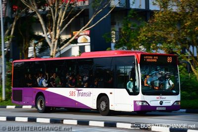 Bus 89 - SBS Transit Mercedes-Benz Citaro (SBS6154B)