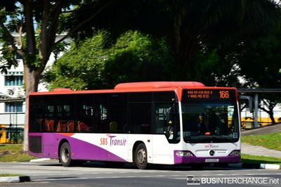 Bus 166 - SBS Transit Mercedes-Benz Citaro (SBS6168L)