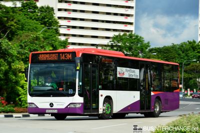 Bus 143M - Tower Transit Singapore Mercedes-Benz Citaro (SBS6325A)