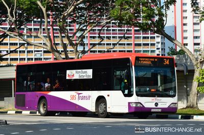 Bus 34 - SBS Transit Mercedes-Benz Citaro (SBS6342A)