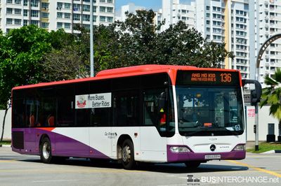 Bus 136 - Go-Ahead Singapore Mercedes-Benz Citaro (SBS6391H)