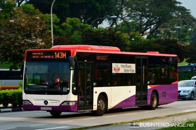Bus 143M - SBS Transit Mercedes-Benz Citaro (SBS6443S)