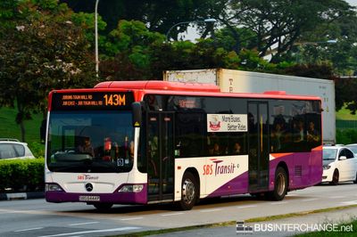 Bus 143M - SBS Transit Mercedes-Benz Citaro (SBS6444P)
