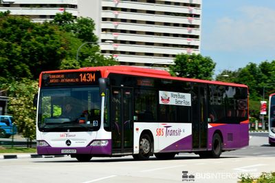 Bus 143M - SBS Transit Mercedes-Benz Citaro (SBS6461P)
