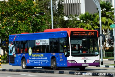 Bus 43M - SBS Transit Mercedes-Benz Citaro (SBS6498J)