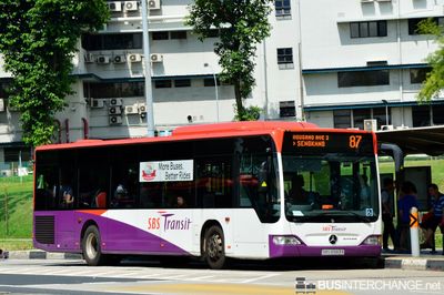 Bus 87 - SBS Transit Mercedes-Benz Citaro (SBS6583X)