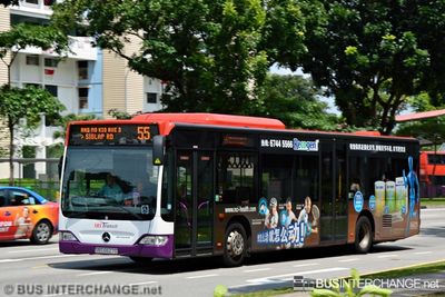 Bus 55 - SBS Transit Mercedes-Benz Citaro (SBS6627D)