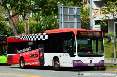 Bus 860 - SBS Transit Mercedes-Benz Citaro (SBS6689A)