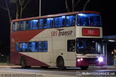 Bus 182 - SBS Transit Volvo Olympian (SBS7218U)