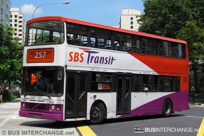 Bus 257 - SBS Transit Volvo Olympian (SBS7237P)