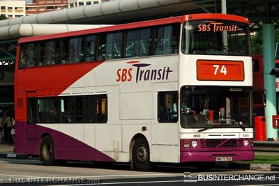 Bus 74 - SBS Transit Volvo Olympian (SBS7275D)