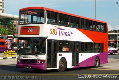 Bus 74 - SBS Transit Volvo Olympian (SBS7290J)