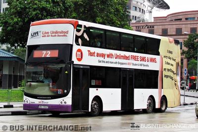 Bus 72 - SBS Transit Volvo B9TL (SBS7300P)