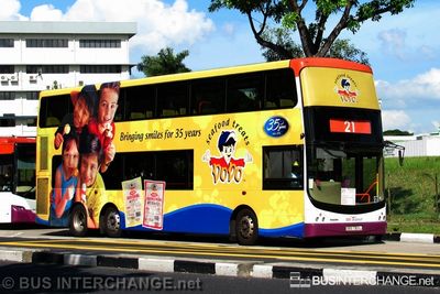 Bus 21 - SBS Transit Volvo B9TL (SBS7301L)