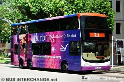 Bus 21 - SBS Transit Volvo B9TL (SBS7302J)