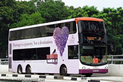 Bus 21 - SBS Transit Volvo B9TL (SBS7303G)